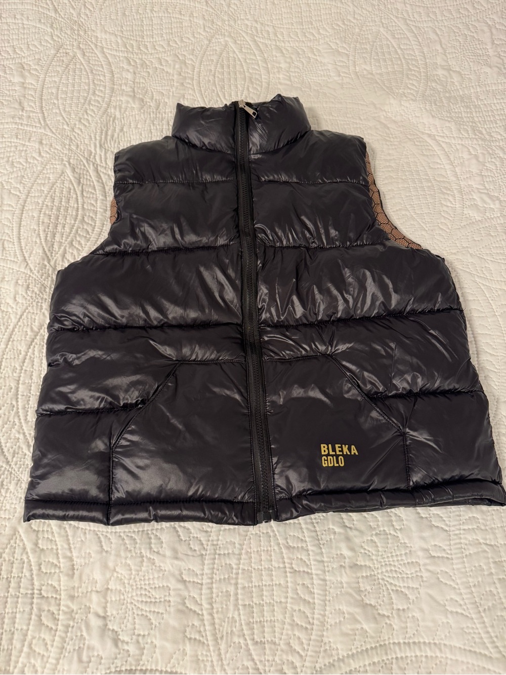 Unisex Black Puffer Vest